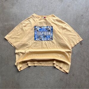 2005 Tommy Hilfiger Surf Yellow Graphic T Shirt